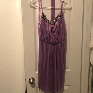 Purple BCBG dress
